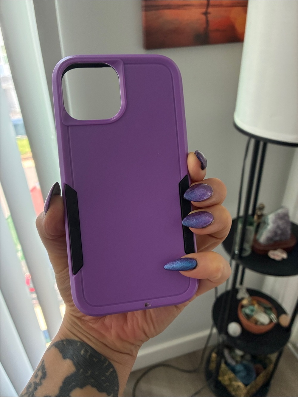 Purple Protective Case for iPhone - Slim Rugged Design
